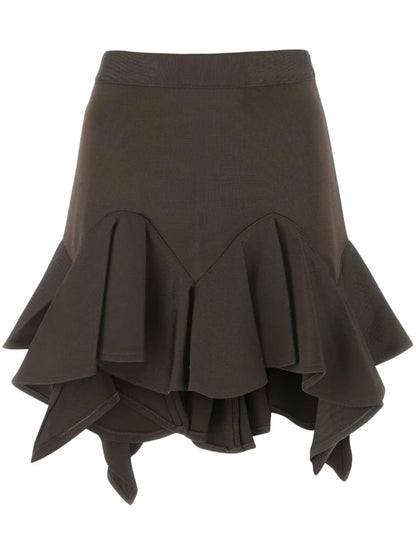 Ruffle-Detail Mini Skirt
