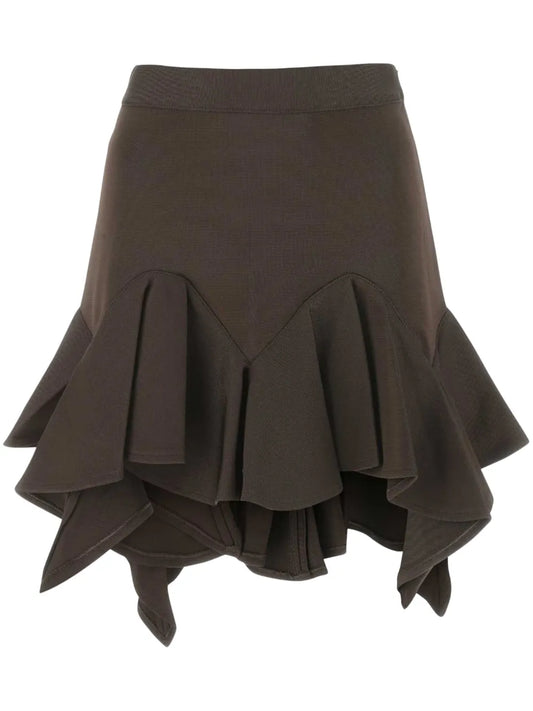 Ruffle-Detail Mini Skirt