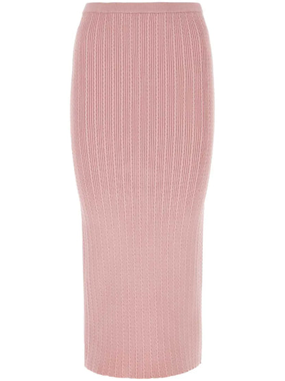 Cable-Knit Pencil Skirt