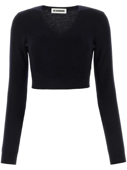 Cropped Wool Sweater