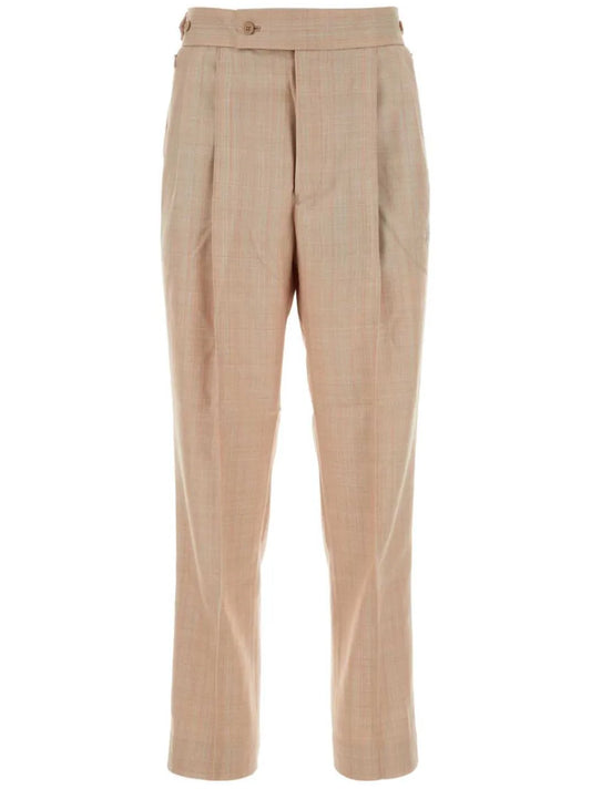 High-Waisted Tapered Trousers