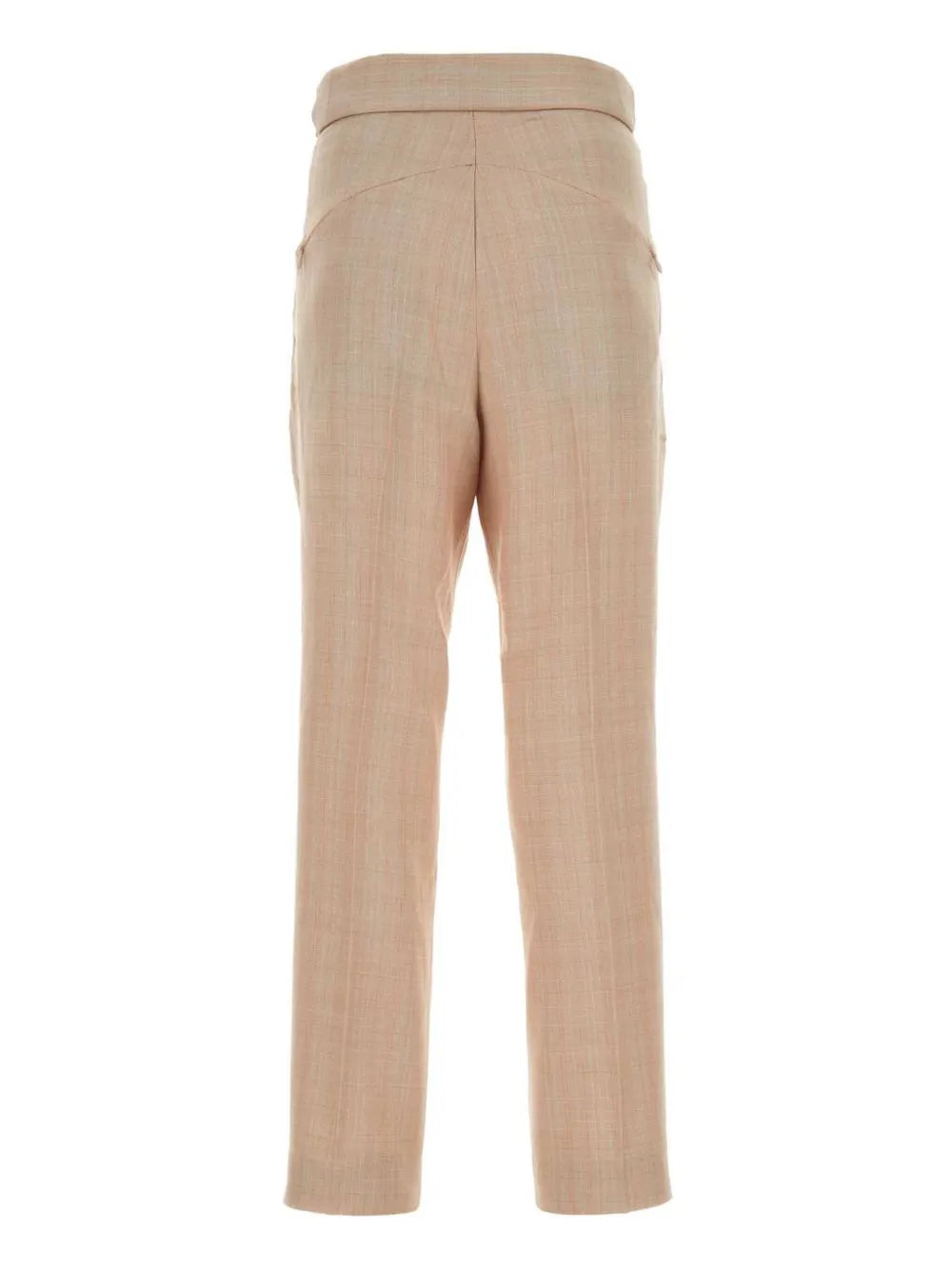 High-Waisted Tapered Trousers