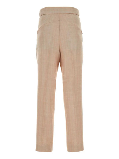 High-Waisted Tapered Trousers