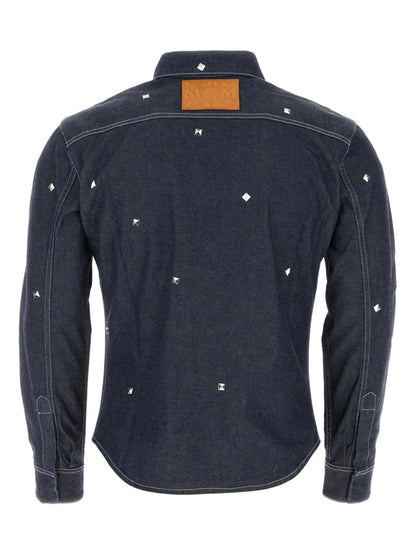 Stud Detailed Denim Shirt