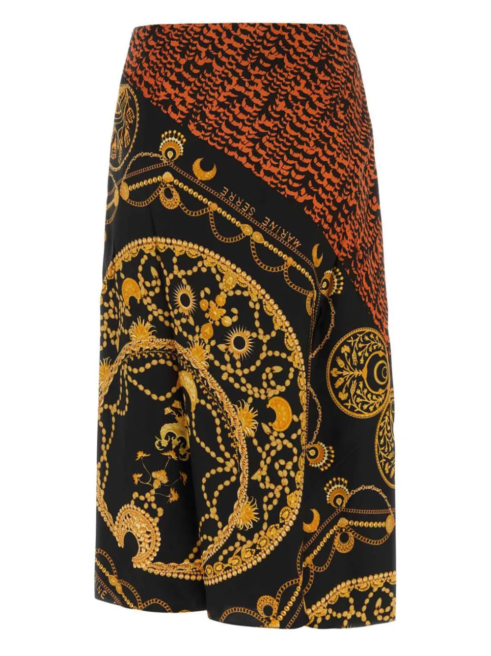 Ornament Jewellery-Print Skirt