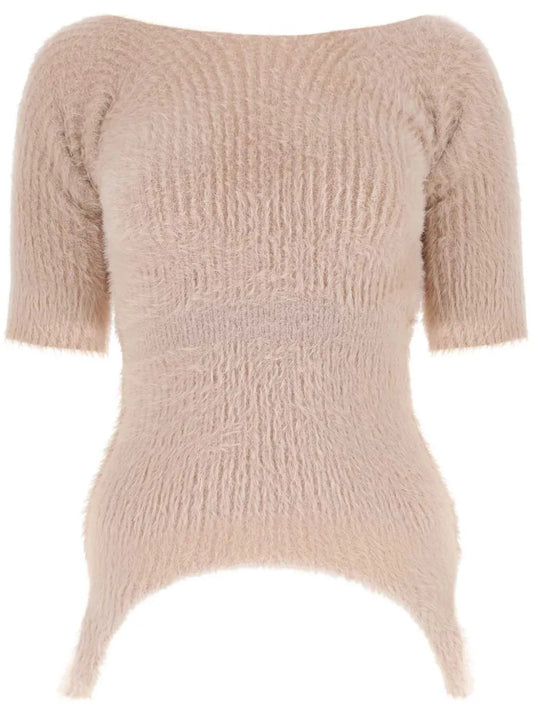 Ribbed-Knit Top