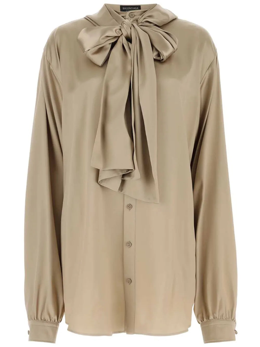 Satin Hooded Shirt