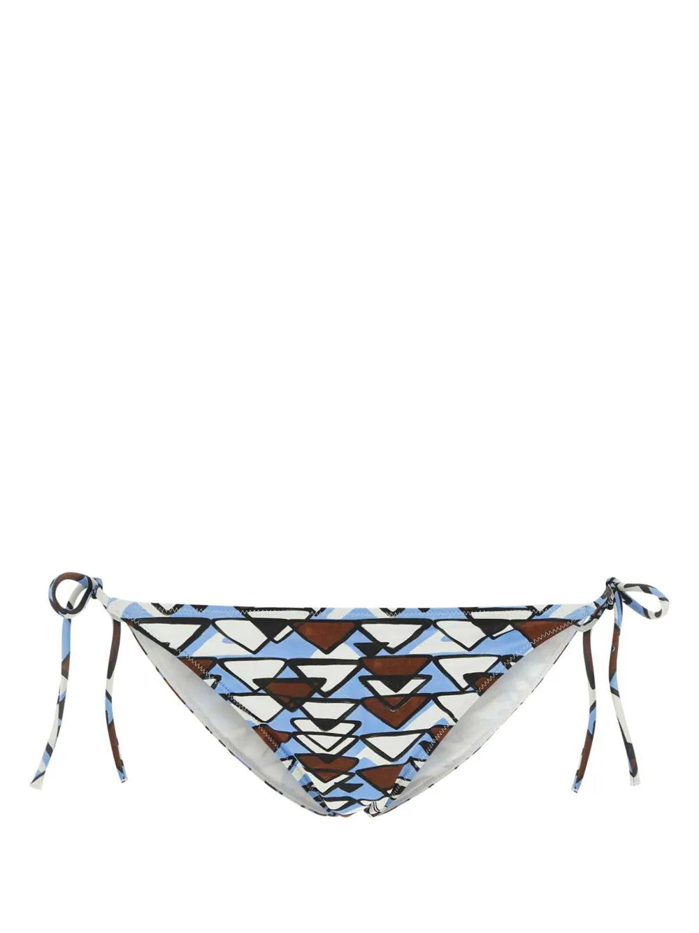 Geometric-Print Bikini Bottoms