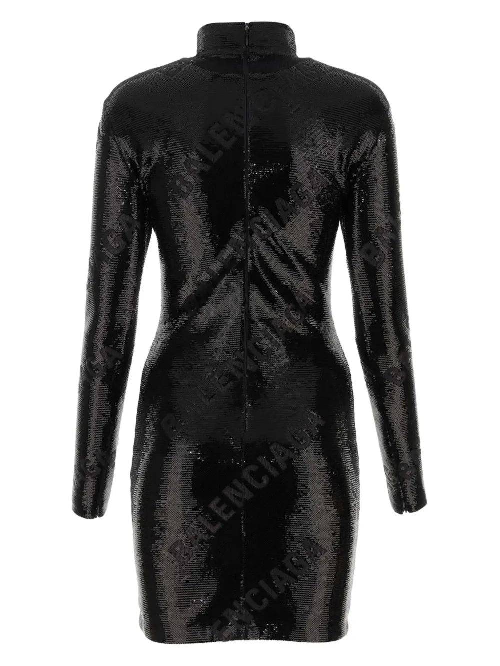 All-Over Logo Sequin Mini Dress
