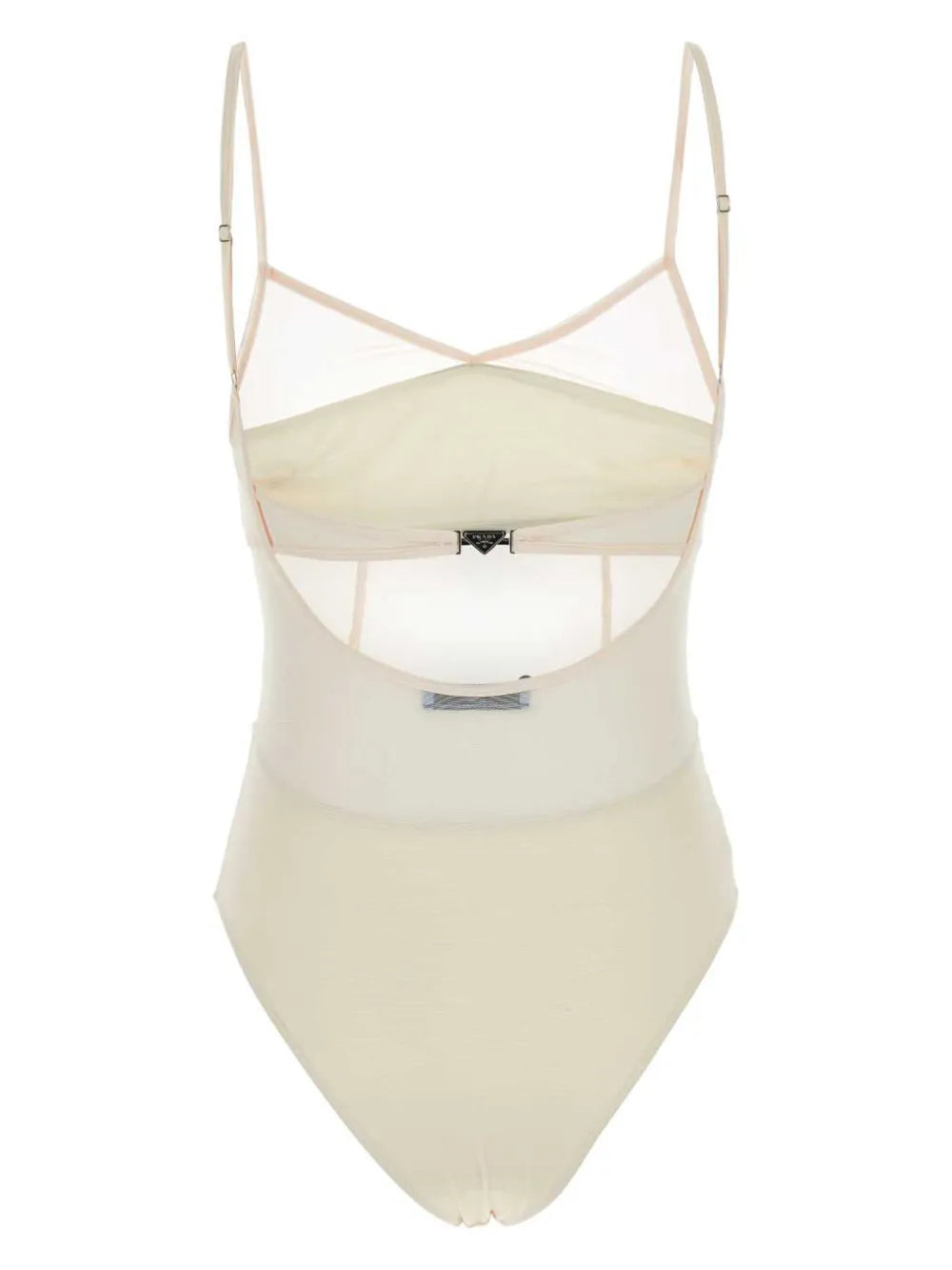 Tulle V-Neck Swimsuit