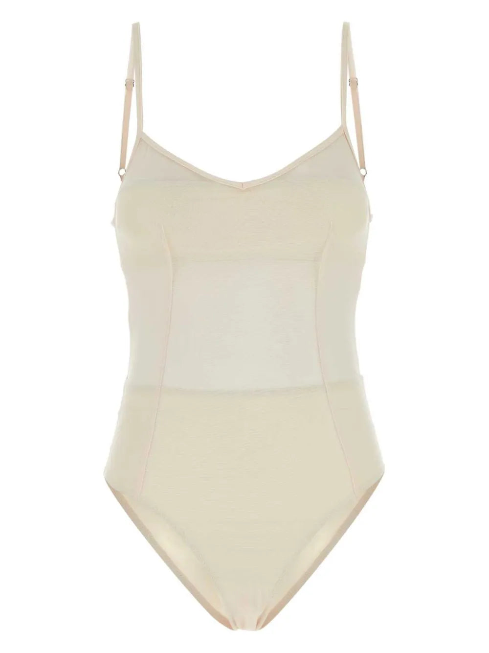 Tulle V-Neck Swimsuit