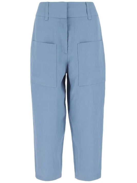 Cropped Tapered Trousers