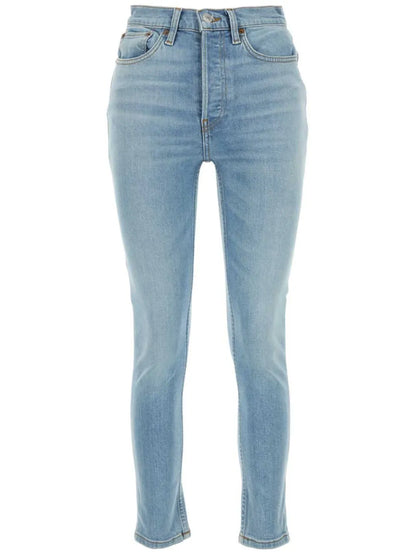 Logo-Patch Skinny Jeans