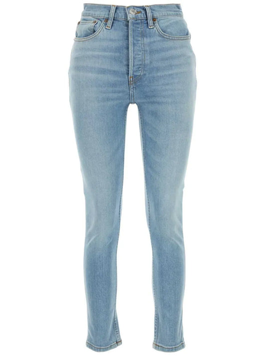 Logo-Patch Skinny Jeans