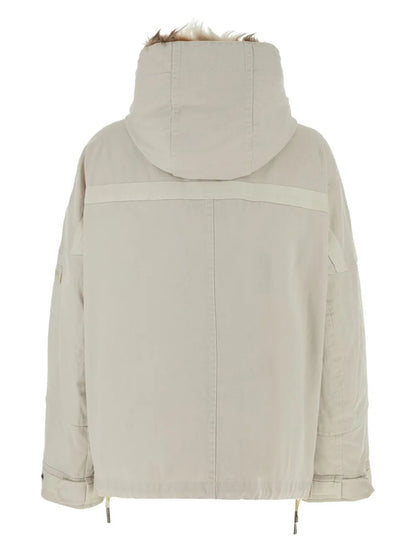 Detachable-Hood Padded Parka