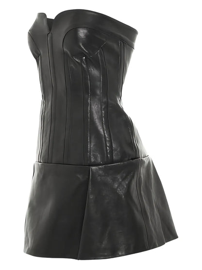 Leather Mini Dress