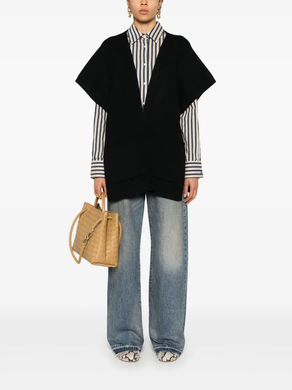 Logo-Embroidered Poncho