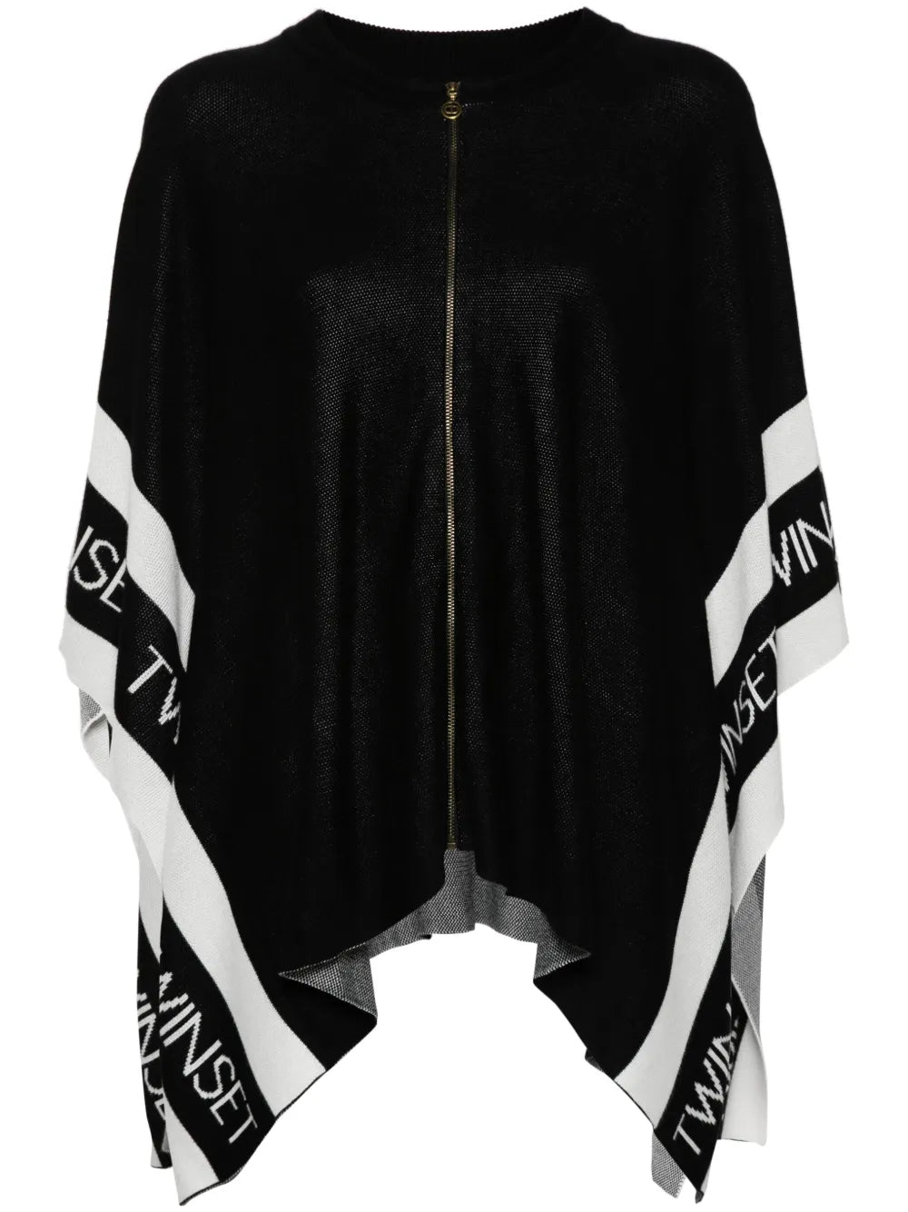 Logo-Jacquard Poncho