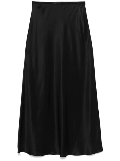 Satin Midi Skirt