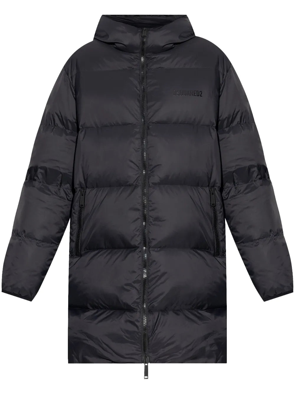 Logo-Print Padded Coat