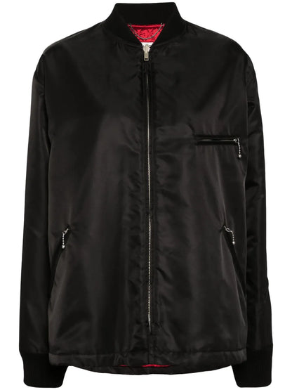 Signature Single-Stitch Logo Bomber Jacket