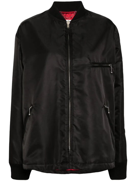 Signature Single-Stitch Logo Bomber Jacket