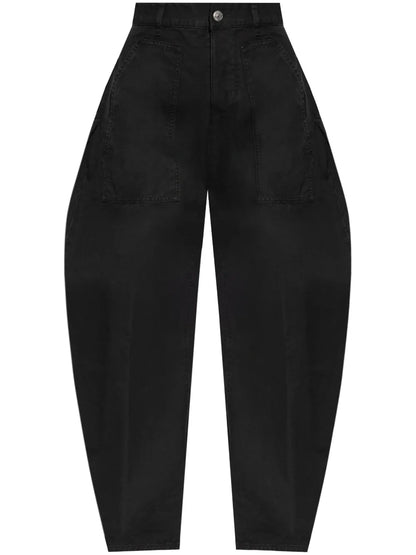 High-Waisted Boyfriend Trousers
