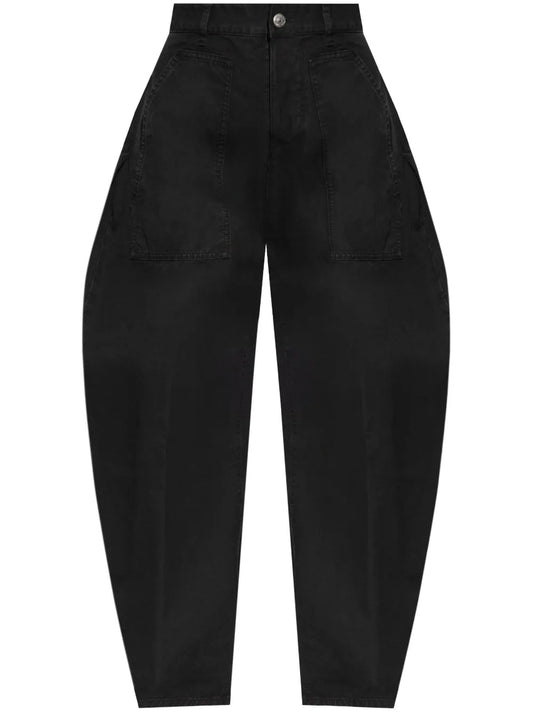 High-Waisted Boyfriend Trousers