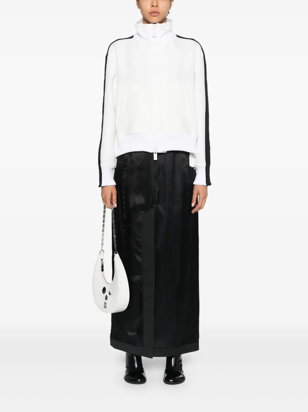 Numbers Motif-Patch Skirt