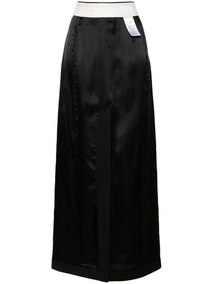 Numbers Motif-Patch Skirt