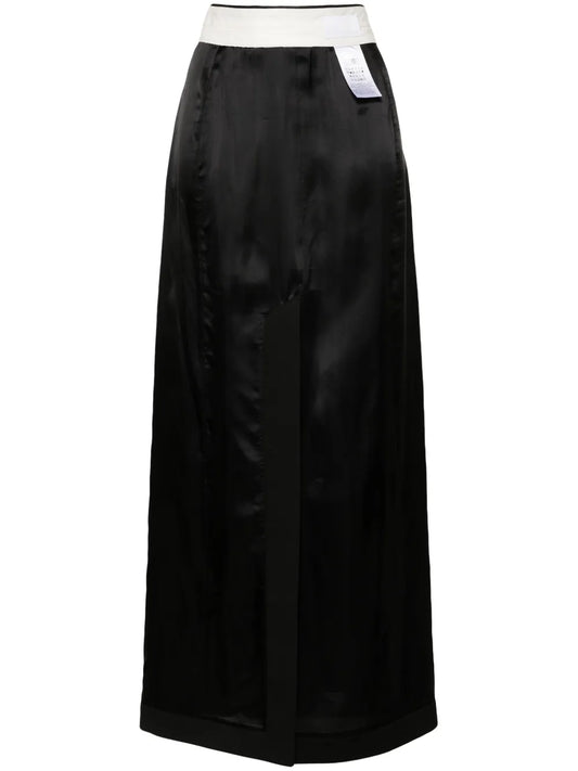 Numbers Motif-Patch Skirt