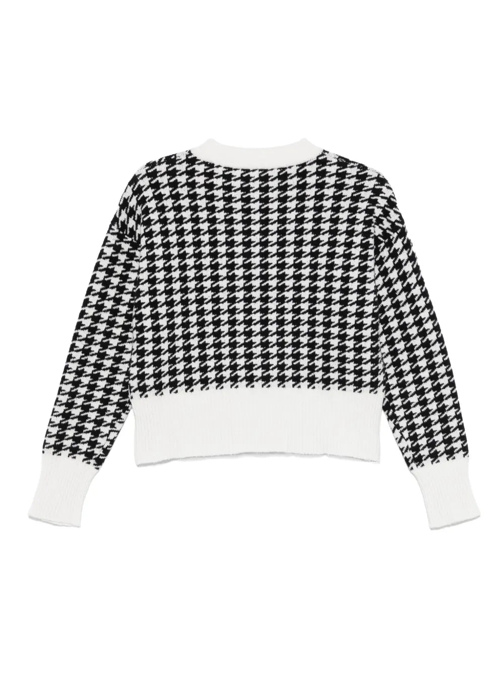 Houndstooth-Intarsia Sweater