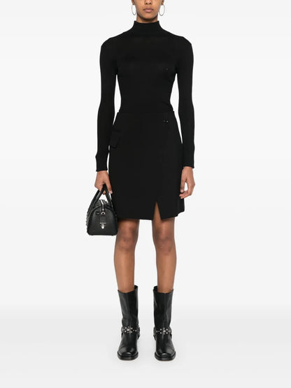 Virgin Wool Mini Skirt