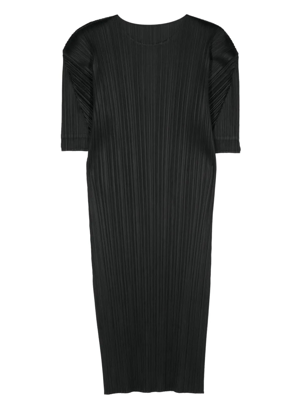 Pleated Short-Sleeved T-Shirt Dress