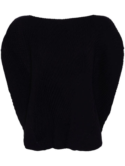 Raised-Plissé Top