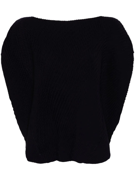 Raised-Plissé Top