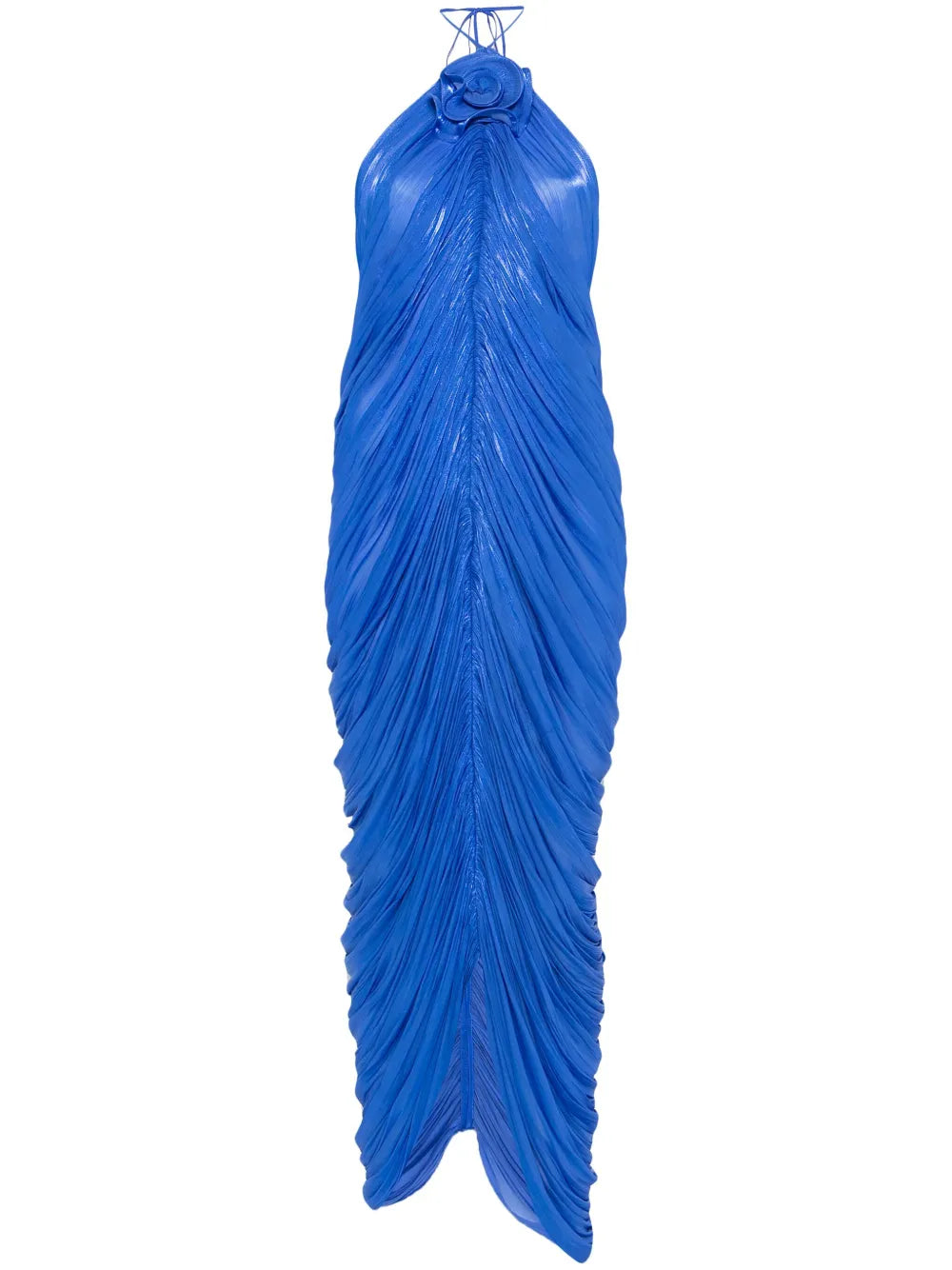 Floral-Appliqué Maxi Dress