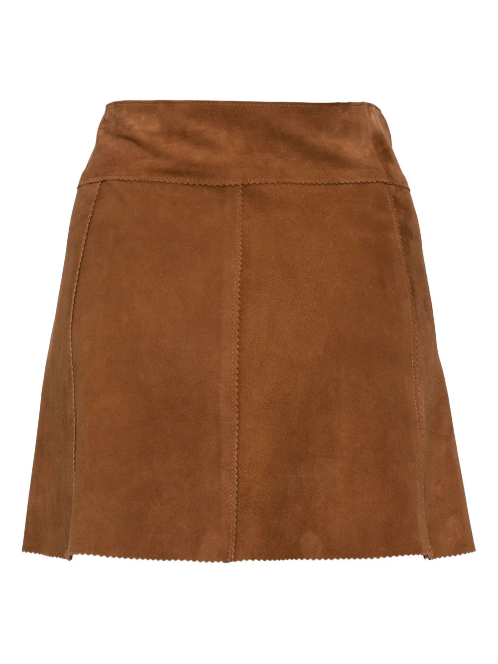 Wrapped Suede Skirt