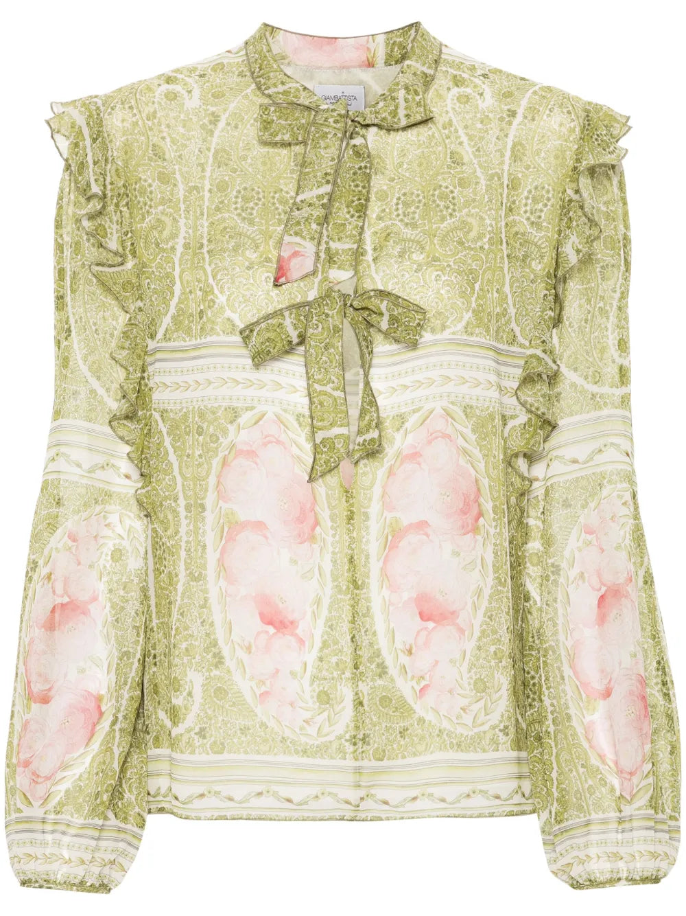 Floral-Print Blouse