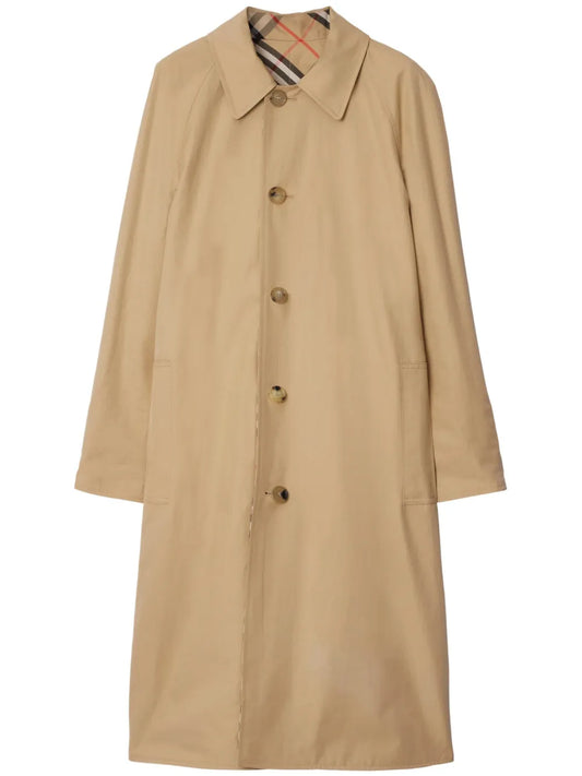 Reversible Long Gabardine Car Coat