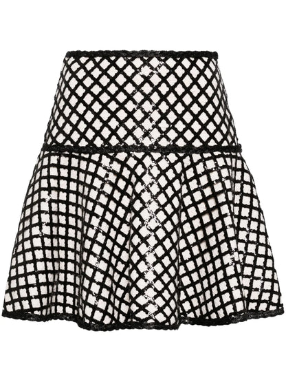 Sequined Bouclé Skirt