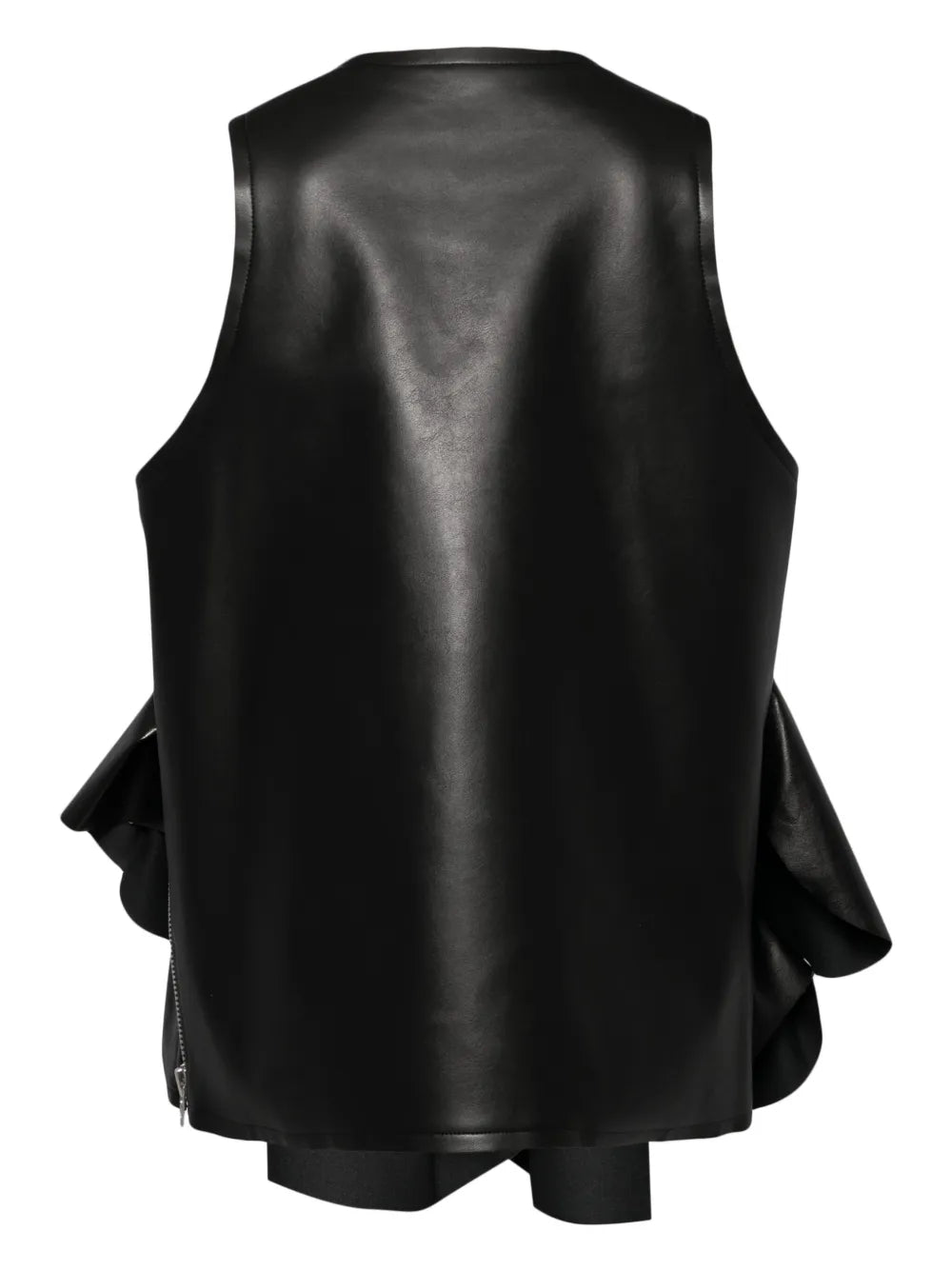 Pleat-Detail Vest
