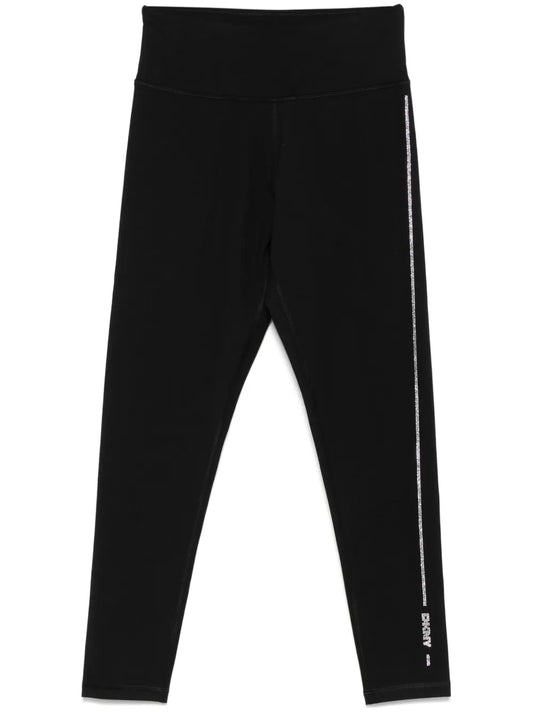 Rhinestone-Logo Leggings