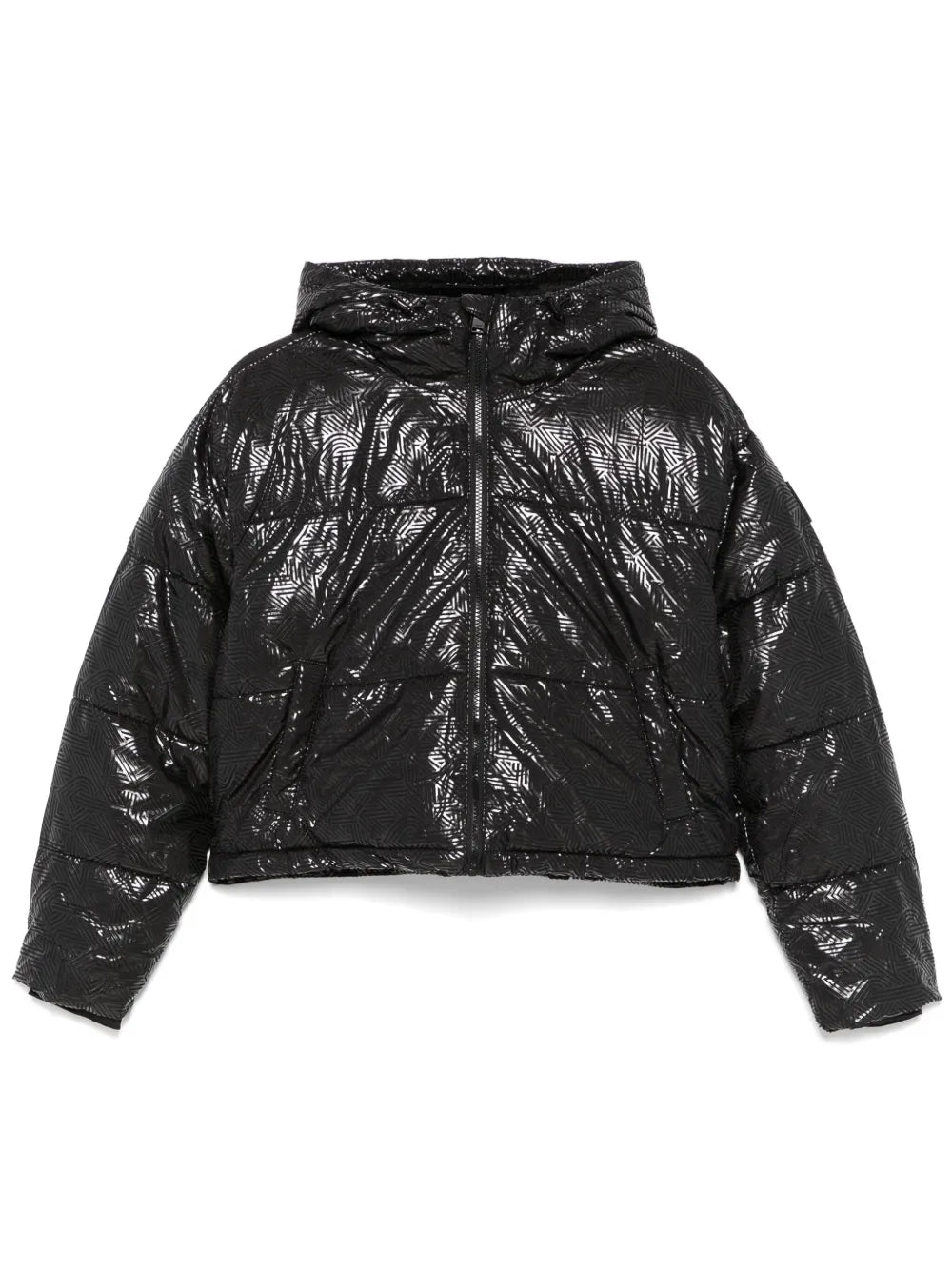 Crosswalk-Print Cropped Jacket