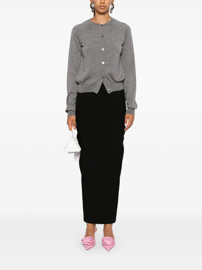 Mélange-Effect Cardigan