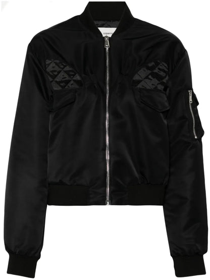 Cut-Out Bomber Jacket