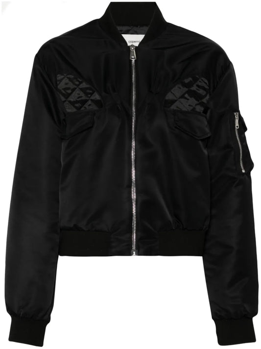 Cut-Out Bomber Jacket