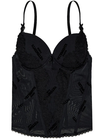 Logo-Jacquard Top