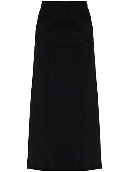 Logo-Embroidered Jersey Skirt