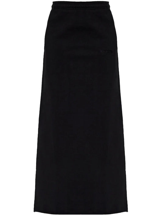 Logo-Embroidered Jersey Skirt